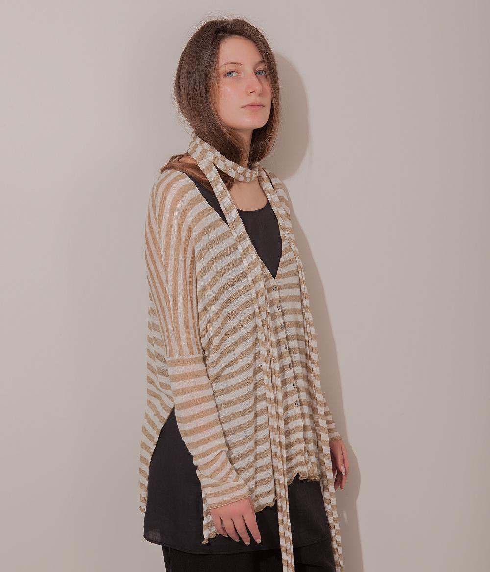 Album Di Famiglia art. 17S#41_80 STRIPED CARDIGAN LR Pezzi Unici