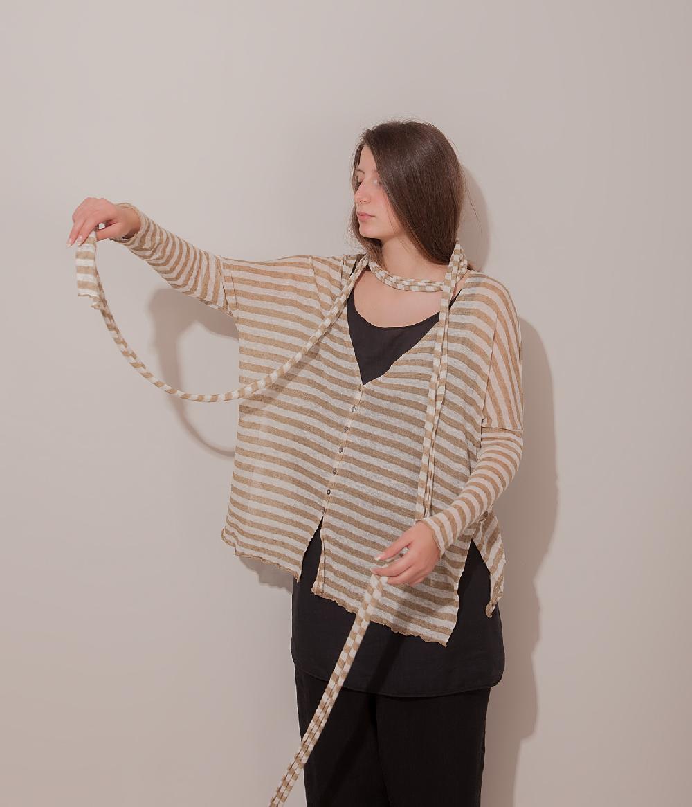 Album Di Famiglia art. 17S#94_11 STRIPED SCARF LR Promozione Limitata